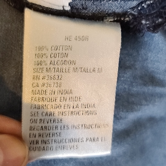 Chambray denim short sleeve shirt - Picture 8 of 12